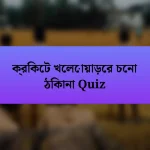 ক্রিকেট খেলোয়াড়ের চেনা ঠিকানা Quiz